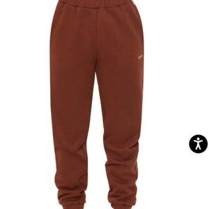 NWT DANIELLE GUIZIO BROWN CLASSIC SWEATPANTS